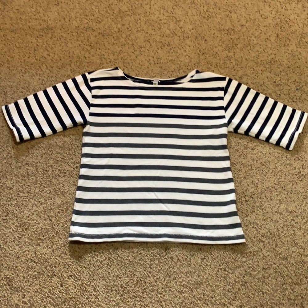 JCrew ombré striped top